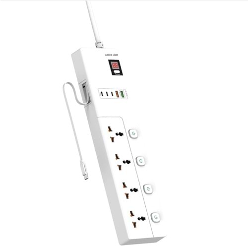 Green Lion GS-800 2 Metre Grup Priz 3500W - Beyaz GNGS8PSKT2WH