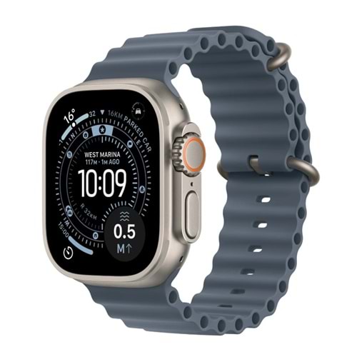 APPLE WATCH ULTRA 3 49MM NATURAL TITANIUM ANCHOR BLUE OCEAN BAND
