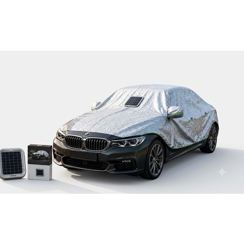 GREEN LİON GNSOLAUCARGY SOLAR AUTO OTOMATİK ARAÇ ÖRTÜSÜ - GRİ