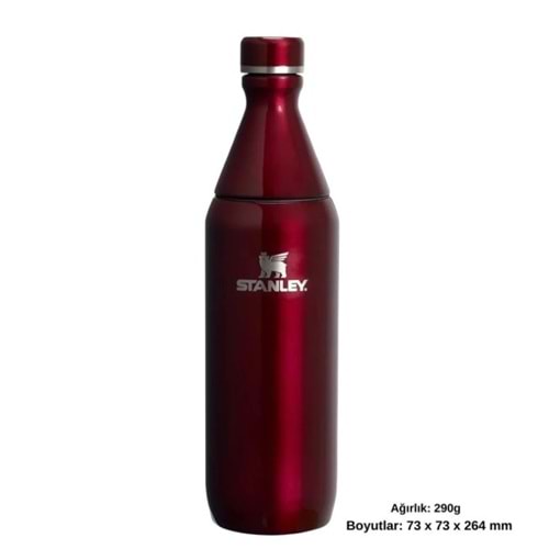 STANLEY THE ALL DAY SLİM BOTTLE 0.59L / 20OZ - GARNET SHİNE