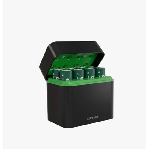 GREEN LION 8 ADET AA ŞARJ EDİLEBİLİR PİL ŞARJ CİHAZI USB-C SİYAH - GNRBAA8PCBK