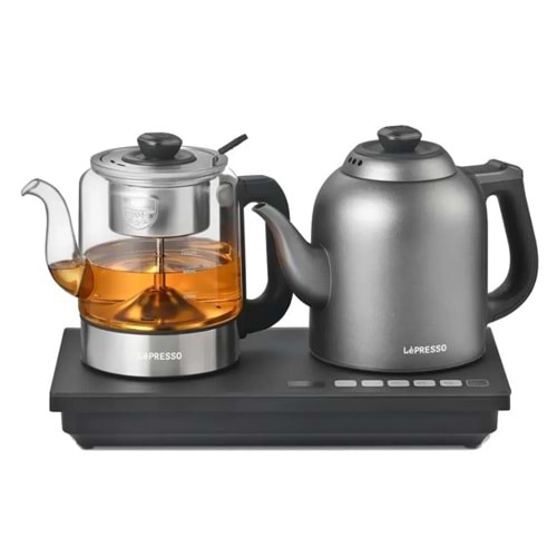 LEPRESSO AURABREW DİJİTAL EKRANLI ÇAY VE SU DEMLEME MAKİNESİ GRİ - LPCFFAB0032GY