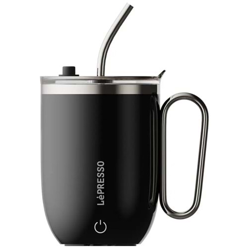 LEPRESSO SIP SPIN AUTO STIRRING MUG 420ML SİYAH - LPCFFASM0073BK