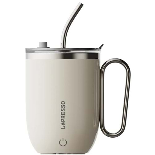 LEPRESSO SIP SPIN AUTO STIRRING MUG 420ML BEYAZ - LPCFFASM0073WH