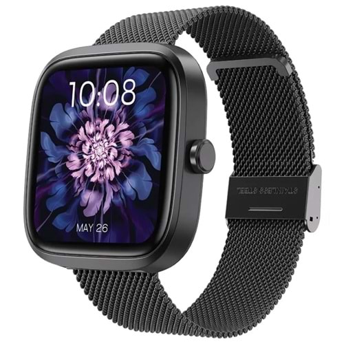 PORODO SKWER 1.72 HD AKILLI SAAT SİYAH - PDSWT71BK