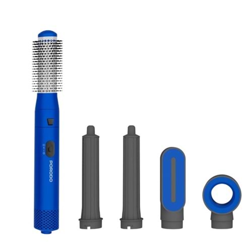 PORODO TULİP 600W 5'İ 1 ARADA HAVA ÜFLEMELİ SAÇ ŞEKİLLENDİRİCİ MAVİ - PDLFST126BL