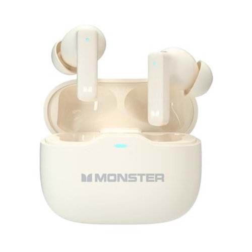 MONSTER AURA FIT GT17 TWS KULAK İÇİ KANCALI OYUNCU BLUETOOTH IVORY KULAKLIK
