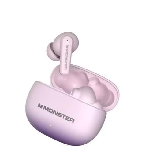 MONSTER AURA FIT XT02 ANC AKTİF GÜRÜLTÜ ENGELLEYİCİ TWS BLUETOOTH PEMBE KULAKLIK