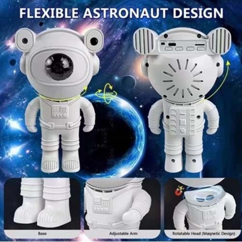 2658108 UZAKTAN KUMANDALI ASTRONOT 532nm PROJEKTÖR IŞIĞI