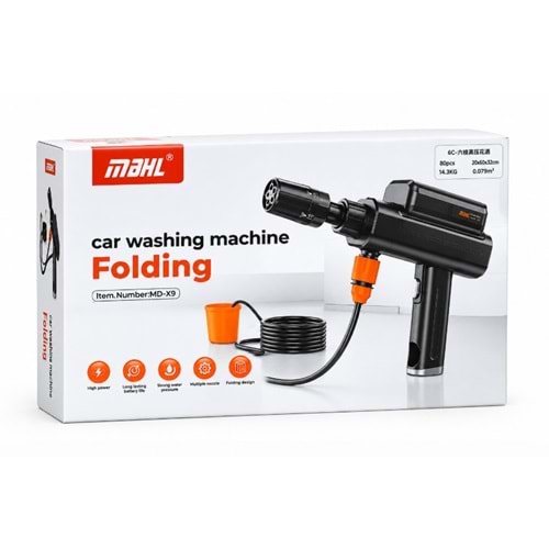MDHL X9 KATLANABİLİR 120W JET ARAÇ YIKAMA TABANCASI