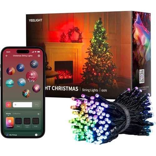YEELİGHT CHRİSTMAS STRİNG LİGHTS 10M - DEKORATİF YILBAŞI IŞIĞI