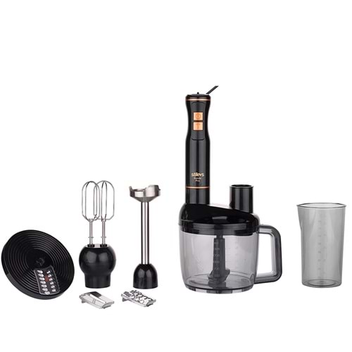 STİLEVS KENDO PRO EL BLENDERİ SETİ SİYAH&BAKIR