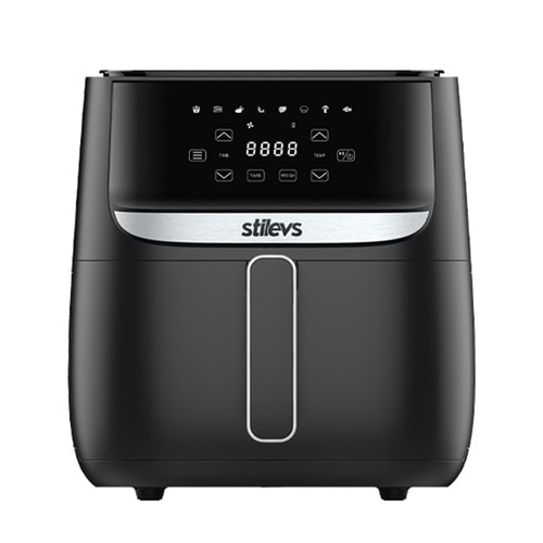 STİLEVS AİRTRON 5.7 LİTRE DİGİTAL AİRFRYER SİYAH/GÜMÜŞ