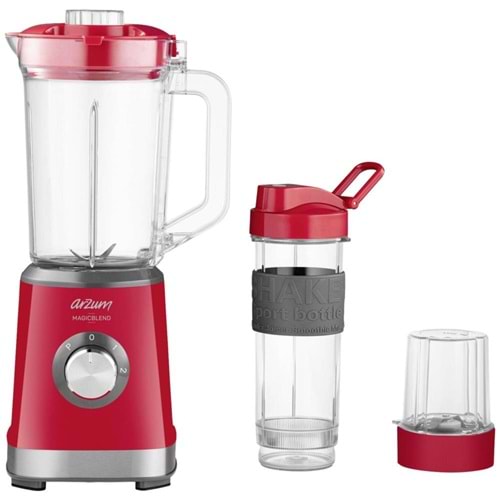 ARZUM AR1159 MAGİCBLEND SÜRAHİ BLENDER KIRMIZI