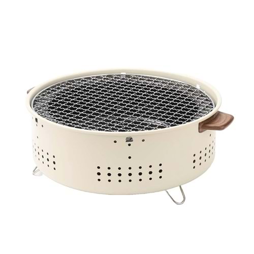 PORODO LIFESTYLE CAMPING MINI OUTDOOR RPOUN BBQ CHARCOAL GRILL PD-LCMORG-LTBR