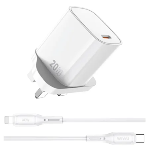 WİWU ESSEN SERİSİ 20W HIZLI ŞARJ SETİ TYPE-C LİGHTNİNG KABLOLU G007