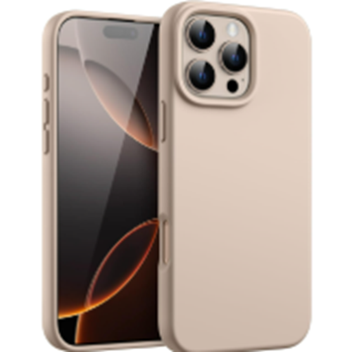 SUNİX İPHONE 16 PROMAX SİLİKON KILIF KREM RENGİ