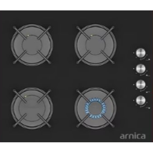 ARNİCA ARNC-60-BLK-HOB ANKASTRE SİYAH CAM OCAK