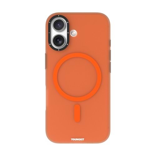YOUNGKIT MAG SAFE HİDDEN KILIF TURUNCU İPHONE 17