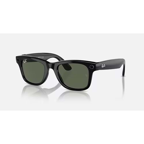 RAYBAN META WAYFARER AKILLI GÖZLÜK F SHİNY BLACK/L G15 GREEN RW4006 50MM