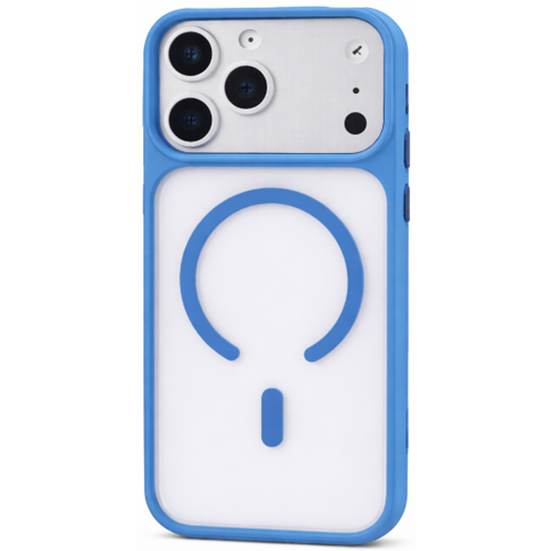 SUNİX VERA KAPAK İPHONE 17 ŞEFFAF MAVİ MAGSAFE KILF