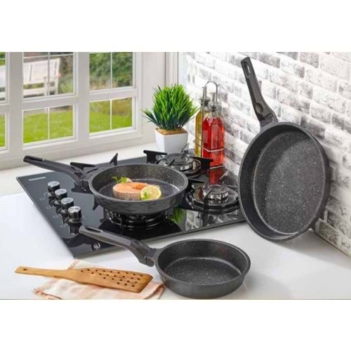 POLOCHEF CRYSTAL DÖKÜM TAVA SET 20-24-28 CM CDT-128