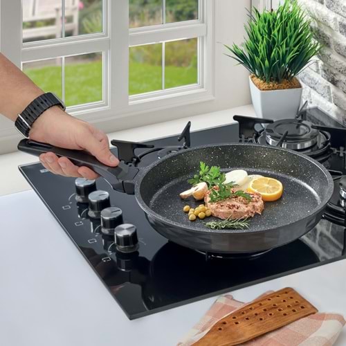 POLOCHEF CRYSTAL GRANİT DÖKÜM TAVA 28CM CYT-128