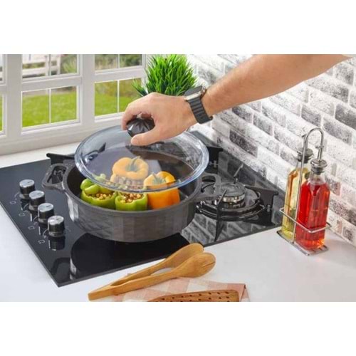 POLOCHEF CRYSTAL BASIK DÖKÜM TENCERE 26CM CYB-126