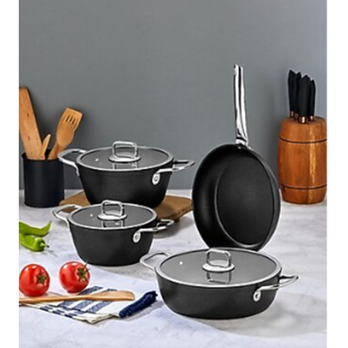 POLOCHEF QUATRO TİTANTYUM TENCERE SETİBLACK QTS-100