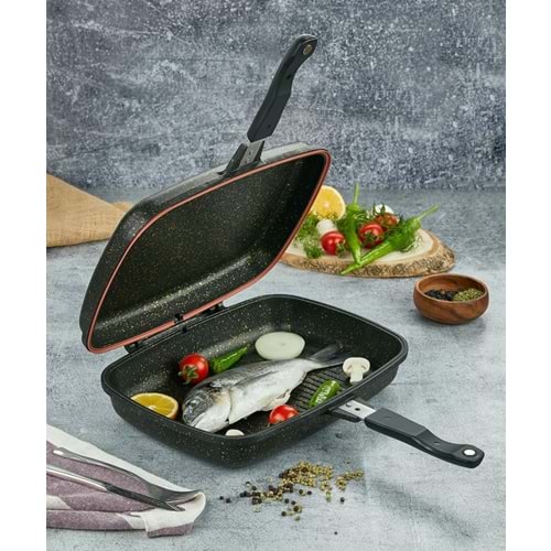 POLOCHEF IRON DÖKÜM IZGAR TAVA 36 CM IZT-136