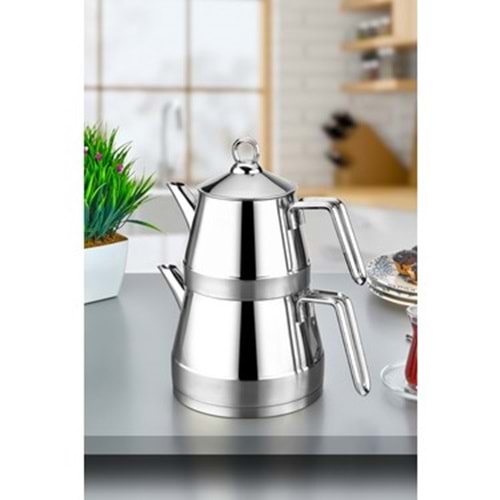 POLOCHEF VENEDİK ÇELİK ÇAYDANLIK AİLE BOYUSİLVER VAÇ-103