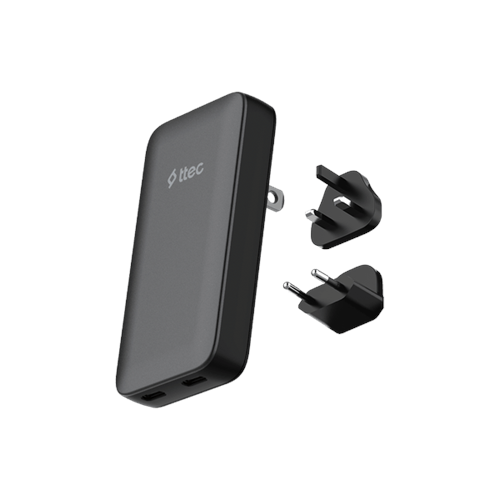 TTEC SMARTCHARGER TRIO GAN 65W PD EU-UK-US/AUS ULUSLARARASI İNCE TASARIMLI SEYAHAT ŞARJ KİTİ 2SCG06S