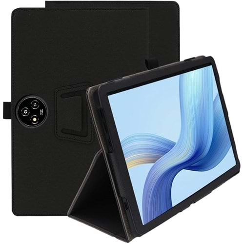 TCL NXTPAPER 14 UYUMLU 14.3 İNÇ STANDLI VE MIKNATISLI SMART FLIP COVER KORUYUCU KILIF - PREMIUM DERİ GÖRÜNÜMLÜ TASARIM
