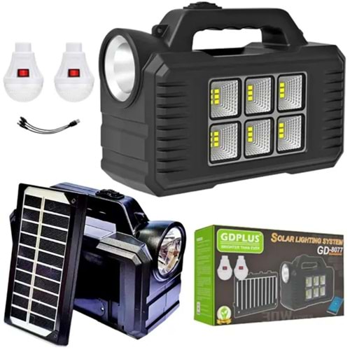 GDPLUS SOLAR KAMP SETİ GD-8077
