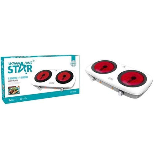 WİNNİNG STAR ELEKTRİKLİ TAŞINABİLİR OCAK 1300W+1300W ST-9756