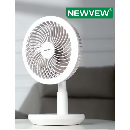 NEWVEW NV-U05 ŞARJLI MASAÜSTÜ VANTİLATÖR VE LED IŞIK 8