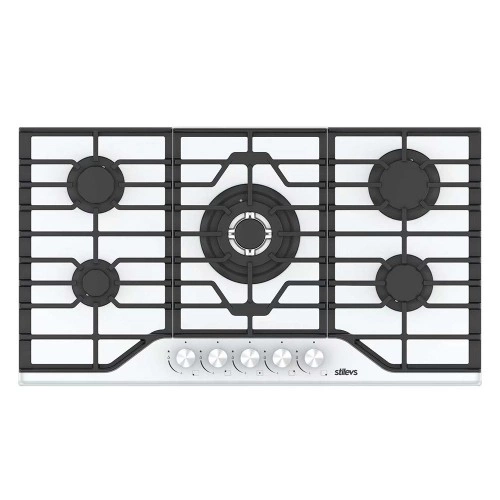 STİLEVS 5 GÖZ(WOK) DÖKÜM ANKASTRE BEYAZ OCAK ST-AO-9051G