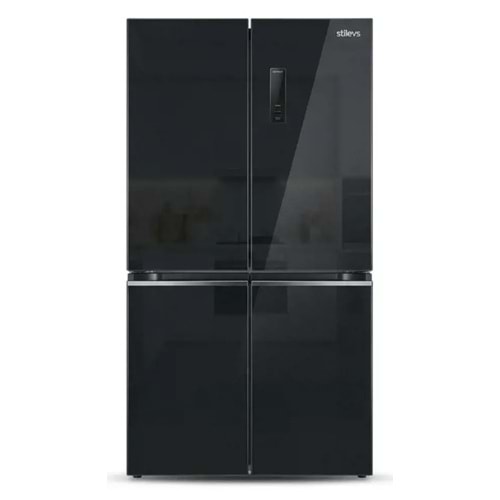 STİLEVS 427 LİTRE SLOT-IN SİYAH CAM NO FROST BUZDOLABI ST-MUL427L01EU(E)NF