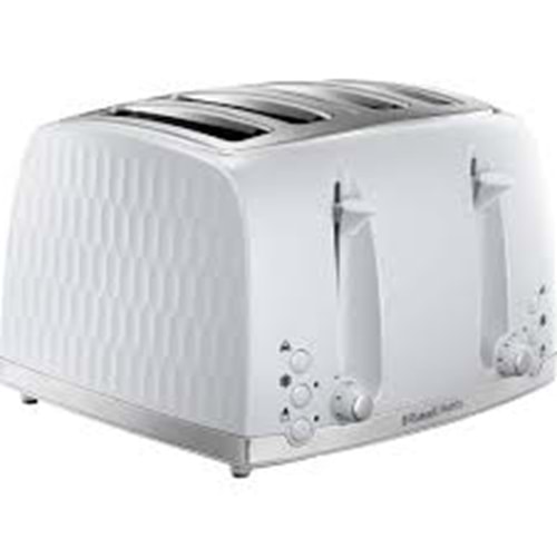 RUSSELL HOBBS 26070 HONEYCOMB KOLLEKSİYON 4 DİLİM EKMEK KIZARTMA MAKİNESİ BEYAZ