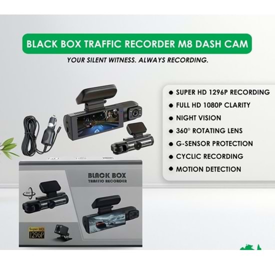 Kıbrıs Araç Kamerası Black Box Traffic Recorder | Technoplus