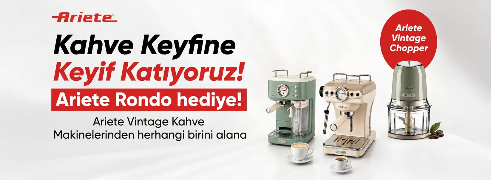 Kıbrıs Ariete Kahve Makinesi Rondo