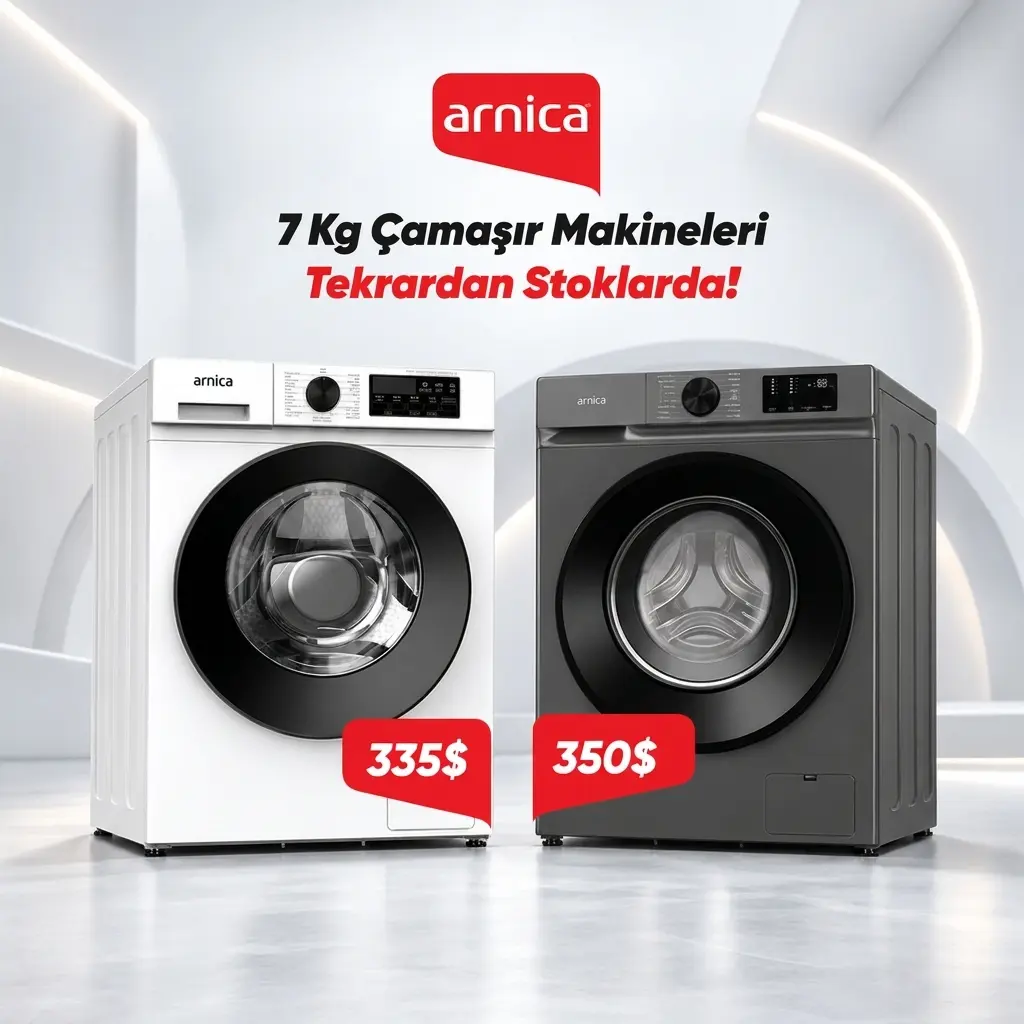 Kıbrıs Arnica 7 KG Çamaşır Makinesi Kıbrıs Arnica 7 KG Çamaşır Makinesi