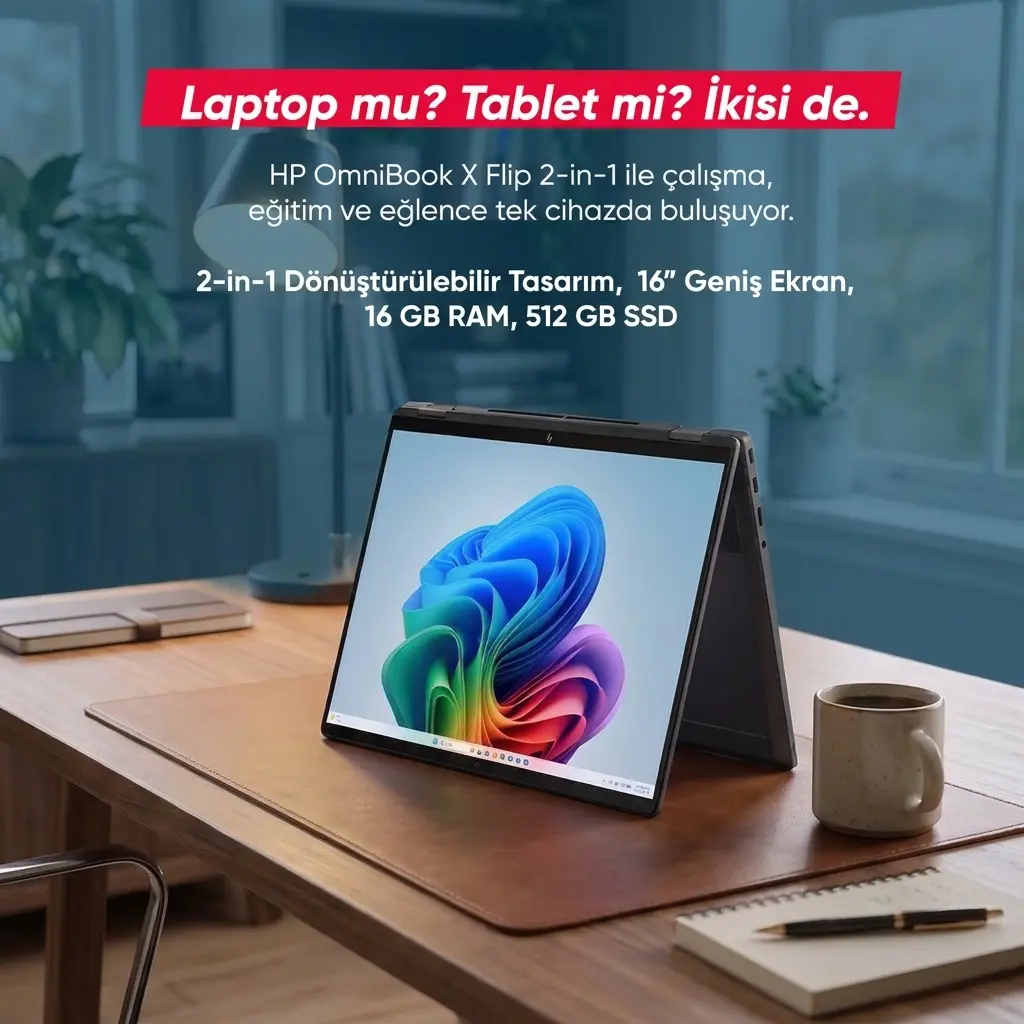 Kıbrıs HP Omnibook Flip Laptop Kıbrıs HP Omnibook Flip Laptop