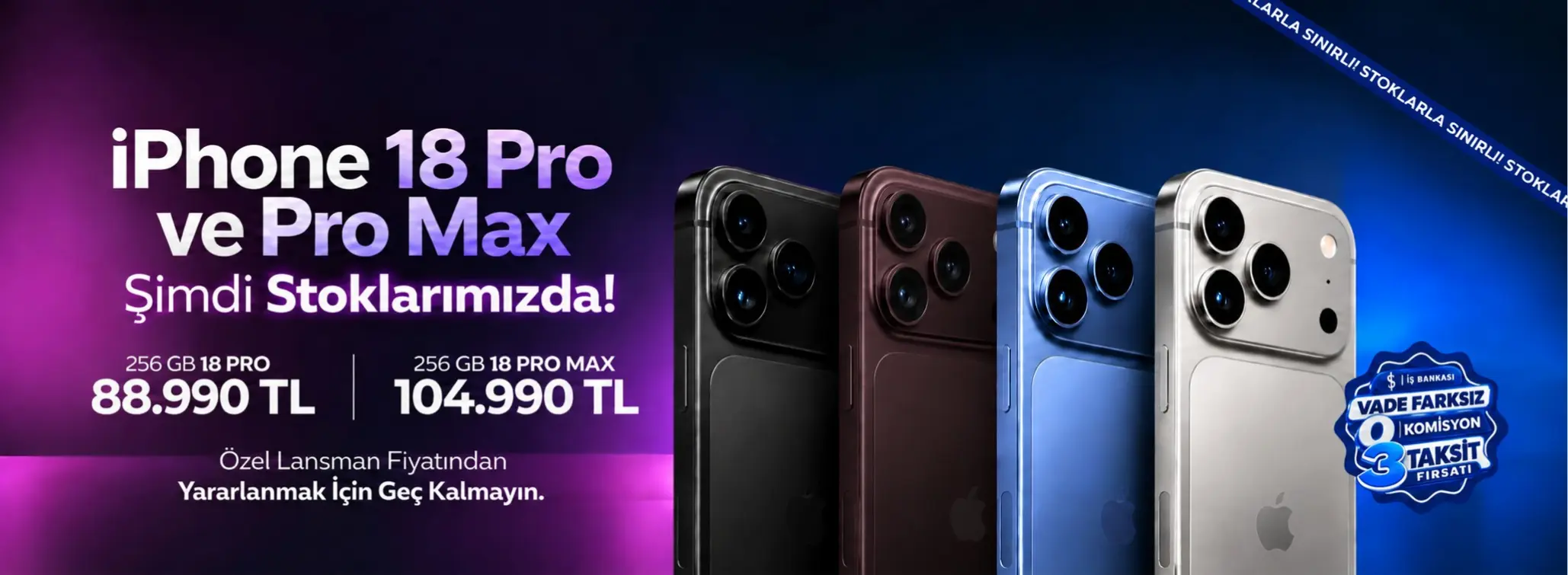 Kıbrıs İphone 18 Pro 18 Pro Max