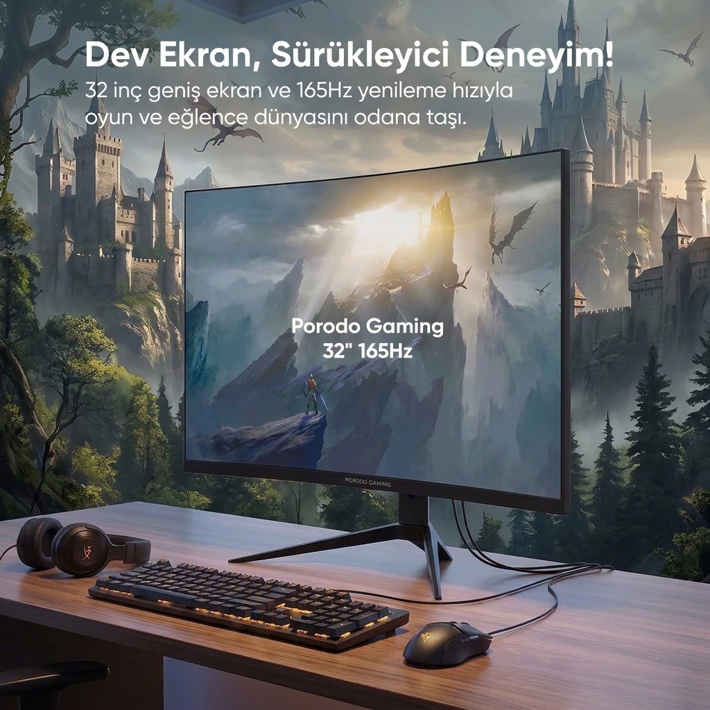 Kıbrıs Porodo Gaming Monitör Kıbrıs Porodo Gaming Monitör