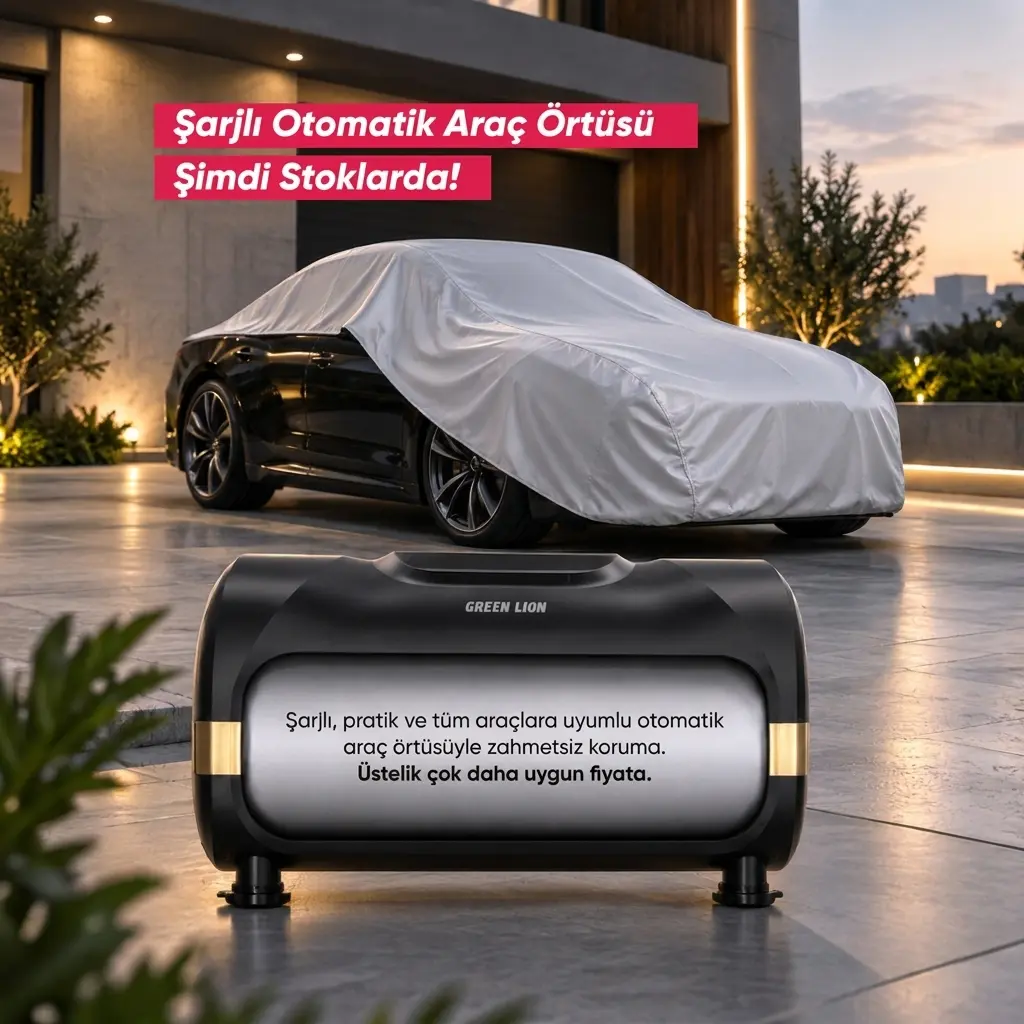 Kıbrıs Şarjlı Otomatik Araç Örtüsü Kıbrıs Şarjlı Otomatik Araç Örtüsü
