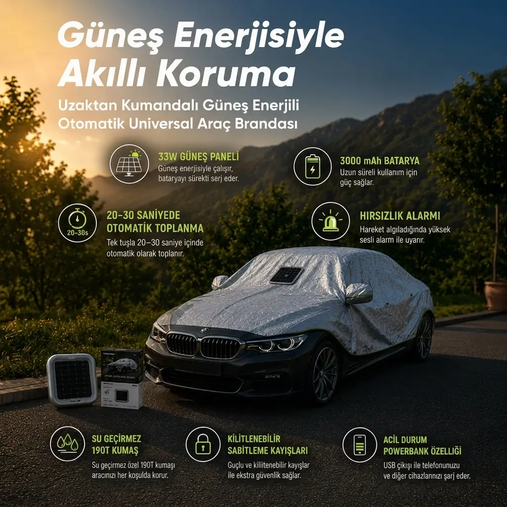 Kıbrıs Uzaktan Kumandalı Araç Brandası