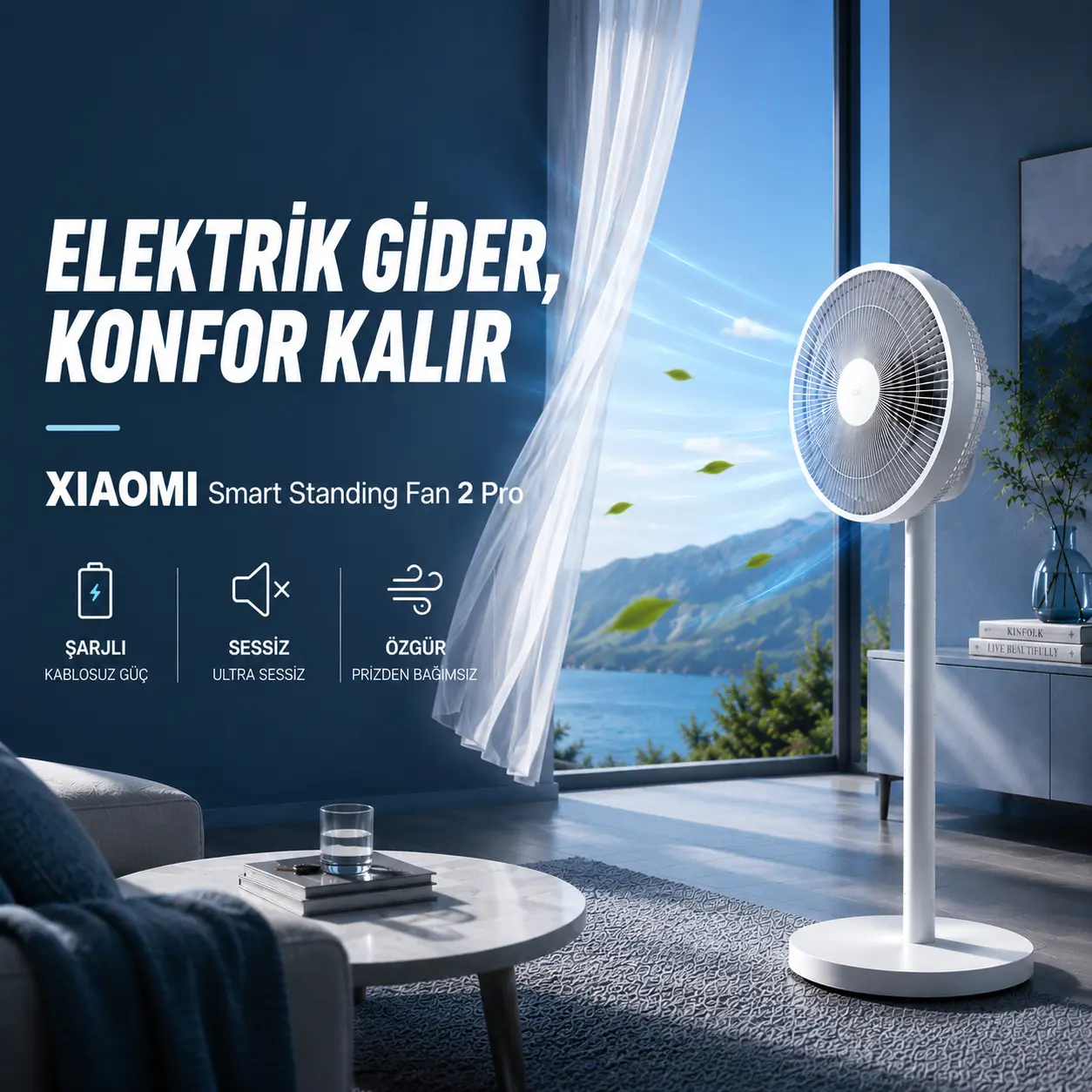 Kıbrıs Xiaomi Standing Fan Pro