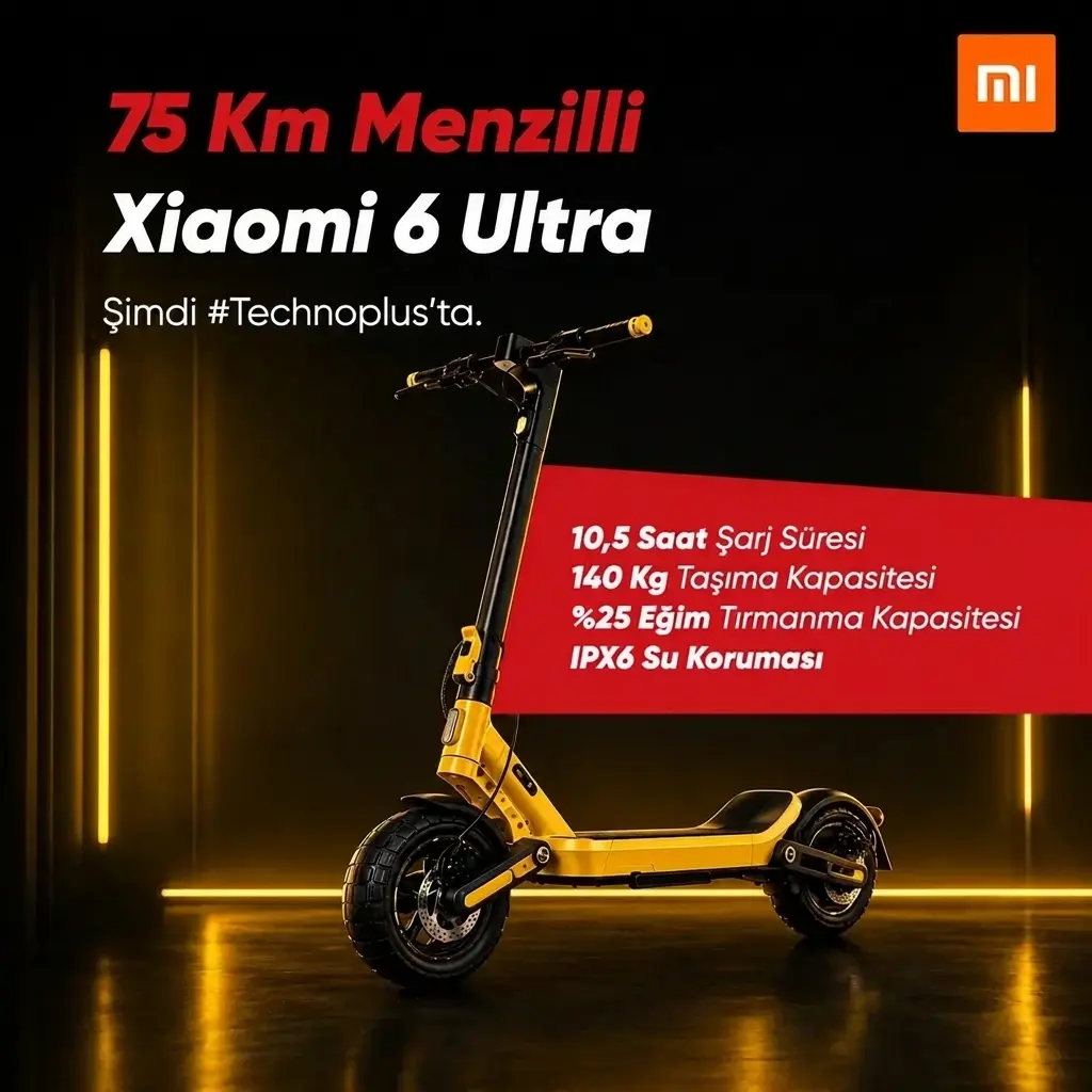 Kıbrıs Elektrikli Scooter Xiaomi 6 Ultra