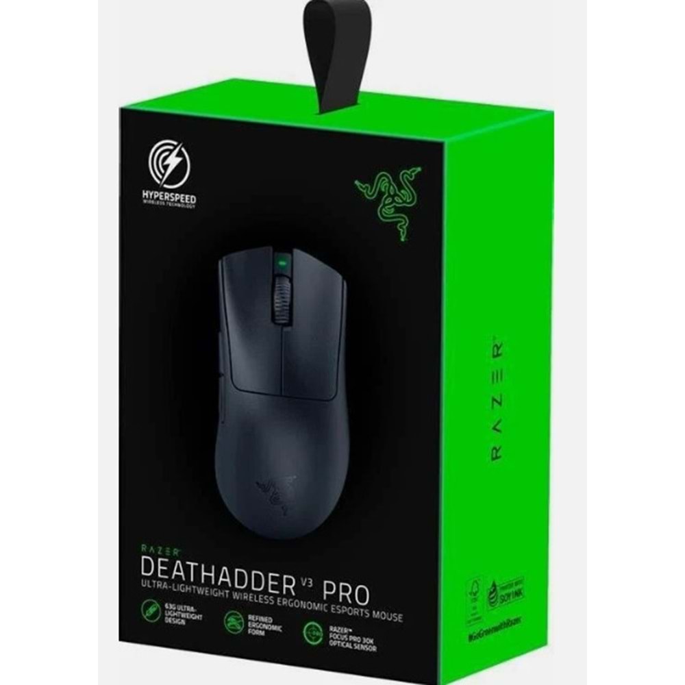 RAZER DEATHADDER V3 PRO SİYAH KABLOLU VE KABLOSUZ GAMİNG MOUSE